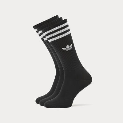 Adidas Чорапи 3-Pack Solid Socks High Crew дамски Аксесоари Чорапи IL5015 Черен M (IL5015)