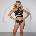 Allure I'm your Venus Scalloped Lace Teddy with Adjustable Straps Black S