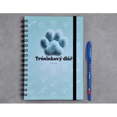 Dorella Tréninkový diář pro psy A5 122 stran 2026 tyrkysový – Zboží Dáma