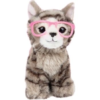 Studio Pets Плюшена играчка Studio Pets - Британско коте с очила, Пейдж (6245-5)