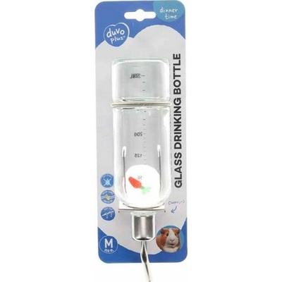 DUVO+ Sklenená napájačka pre drobné hlodavce M 350 ml