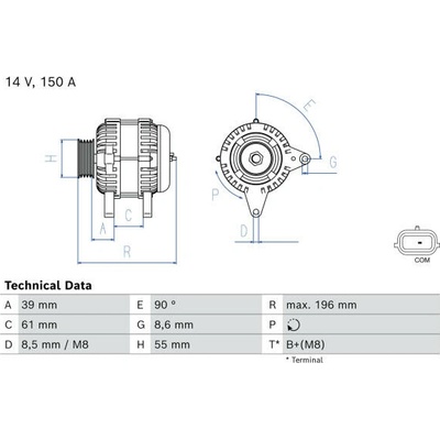 generátor BOSCH 0 986 084 870