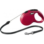 flexi Автоматичен повод FLEXI NEW Classic S червено въже 8 м. / 12 кг. 76902