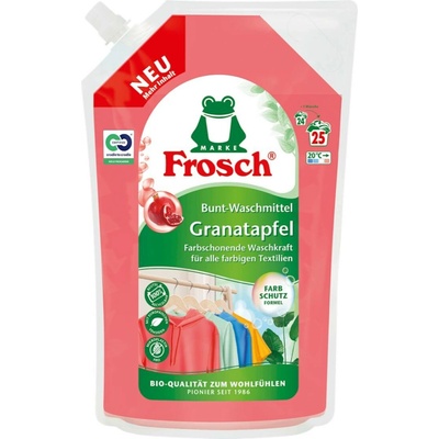 Frosch gel na praní Granátové jablko 1,5 l, 25 pracích dávek