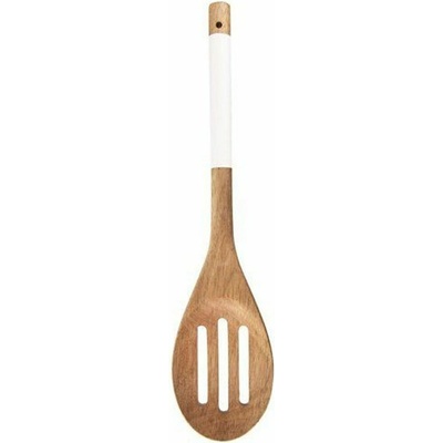 vařečka 30cm s otvory WHITELINE, dřevo Akácie