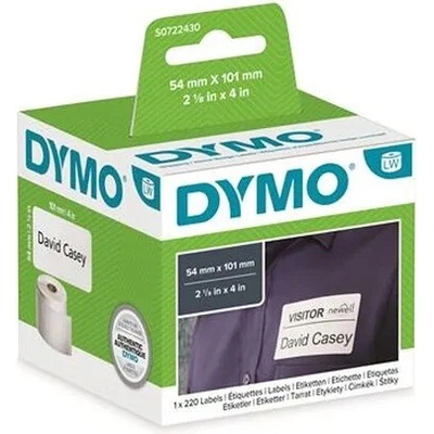 DYMO Etikety, do LW tlačiarní, 54x101 mm, 220 ks etikiet, DYMO