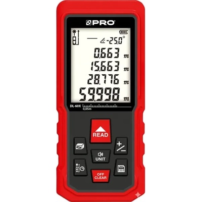 PRO Лазерна ролетка pro dl-60x/ 60 м (pro-dl076)