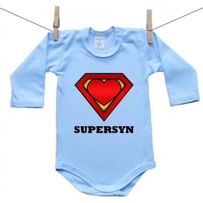 Boodyy Modré body s dlhým rukávom SuperSyn