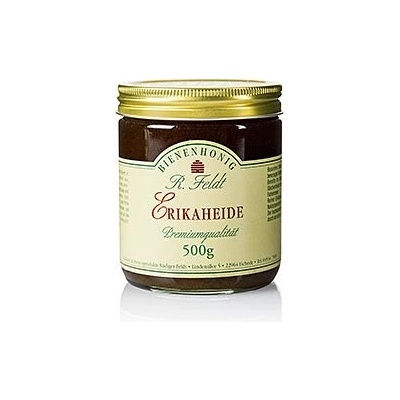 Rüdiger Feldt Imkerei + Bienenprodukte Erikaheide med nebo tmavý velmi aromatický květinový 500 g