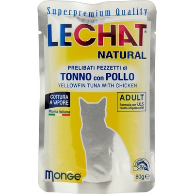LeChat lahodné s tuniakom a kuracím mäsom 80 g