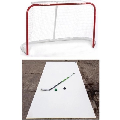 WinnWell Hokejová bránka 72" Quik Net + WinnWell Shooting Pad