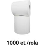 ZINTA Ролка бели пластмасови етикети zinta 30х23мм, 1000 ет. /ролка (30x23x1000-pe)