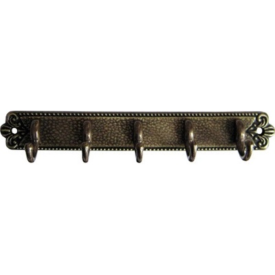 šatňový vešiak H5 5 háčikov 22cm