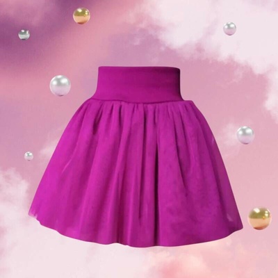 Tylová sukně fialová – Zboží Dáma