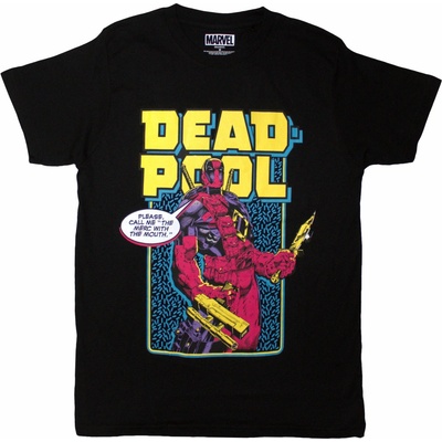 Marvel tričko Deadpool Comic Merc čierne