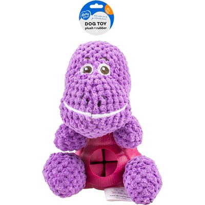Duvo+ zvíře fialové s otvorem na pamlsky 18 cm
