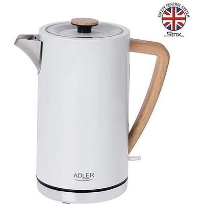 Adler Електрическа Кана за Вода 1, 7 L STRIX Adler 1347 White (Adler 1347 White)