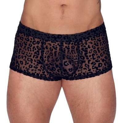 Noir Handmade H072 Leopard Flock Short-Shorts