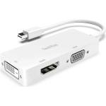 TechRise 3-in-1 Mini-DisplayPort към HDMI/DVI/VGA 4K адаптер - dice
