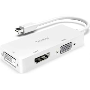 TechRise 3-in-1 Mini-DisplayPort към HDMI/DVI/VGA 4K адаптер - dice
