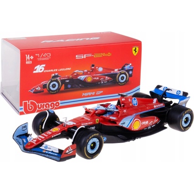 BBURAGO BOLID F1 Ferrari SF-24 GP Miami 2024 Charles Leclerc 18-36843 1:43