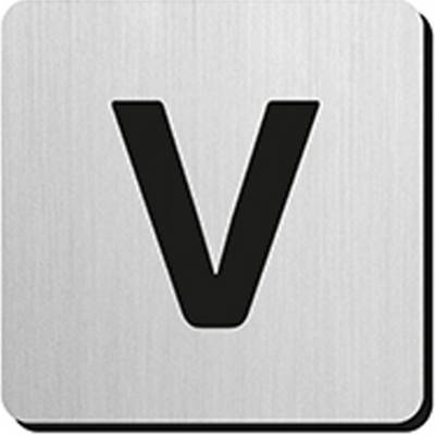 JNF - PIKTOGRAM PÍSMENO "V" - IN.34.300 - 75 mm - nalepovacie NEM - nerez matná | MP-KOVANIA.sk