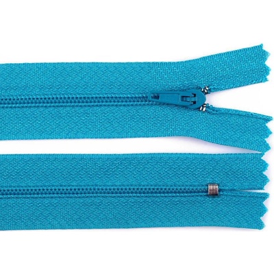 Prima-obchod Spirálový zip No 3 délka 20 cm pinlock, barva 207 modrá tyrkys