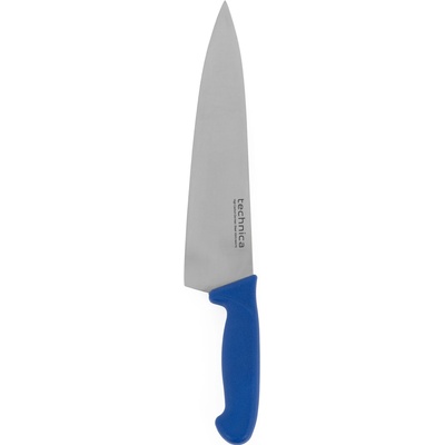 TECHNICA Šéfkuchařský nůž HACCP 400 mm, modrý, široká hladká čepel , Silver Line modrá