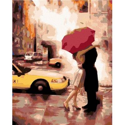zuty Malování podle čísel Romantické setkání 40 x 50 cm vypnuté plátno na rám