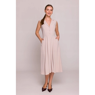 Stylove koktejlové šaty klasického strihu midi