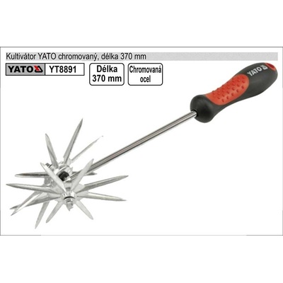 YATO Kypřič půdy s násadou 370 mm chrom