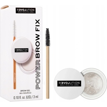 Revolution fixačný gél na obočie Relove Power Brow Fix Clear Brow Gel 3 ml
