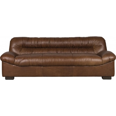 Dutchbone 3sedák 214 cm kůže tmavě hnědá