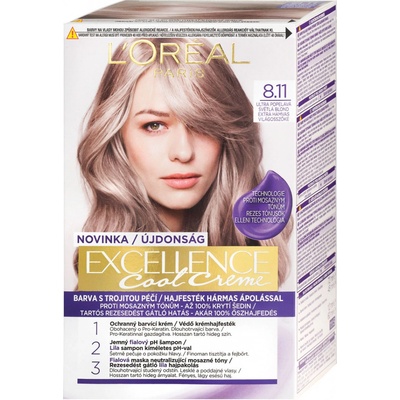L'Oréal Excellence Cool Creme 8,11 Ultra Ash Light Blond 48 ml