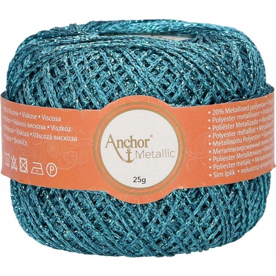 Anchor Artiste Metallic 312 Tyrkysová