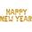 PartyDeco Балон от фолио - Happy New Year (надпис)