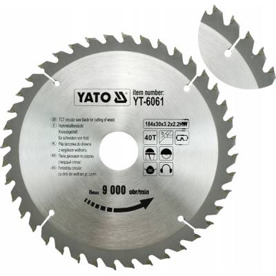 VIDIOVÝ KOTOUČ 184X40TX30 MM YT-6061 YATO