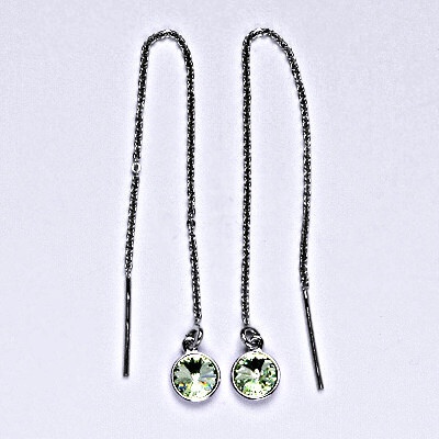 Čištín řetízkové protahovací se Swarovski krystalem chrisolite NŘ 1336