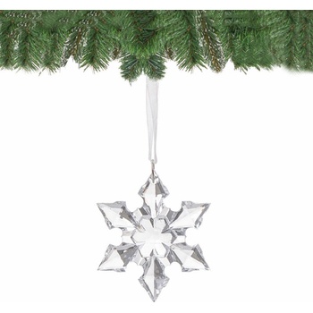 SPRINGOS Vianočná ozdoba Krištáľová vločka 5cm