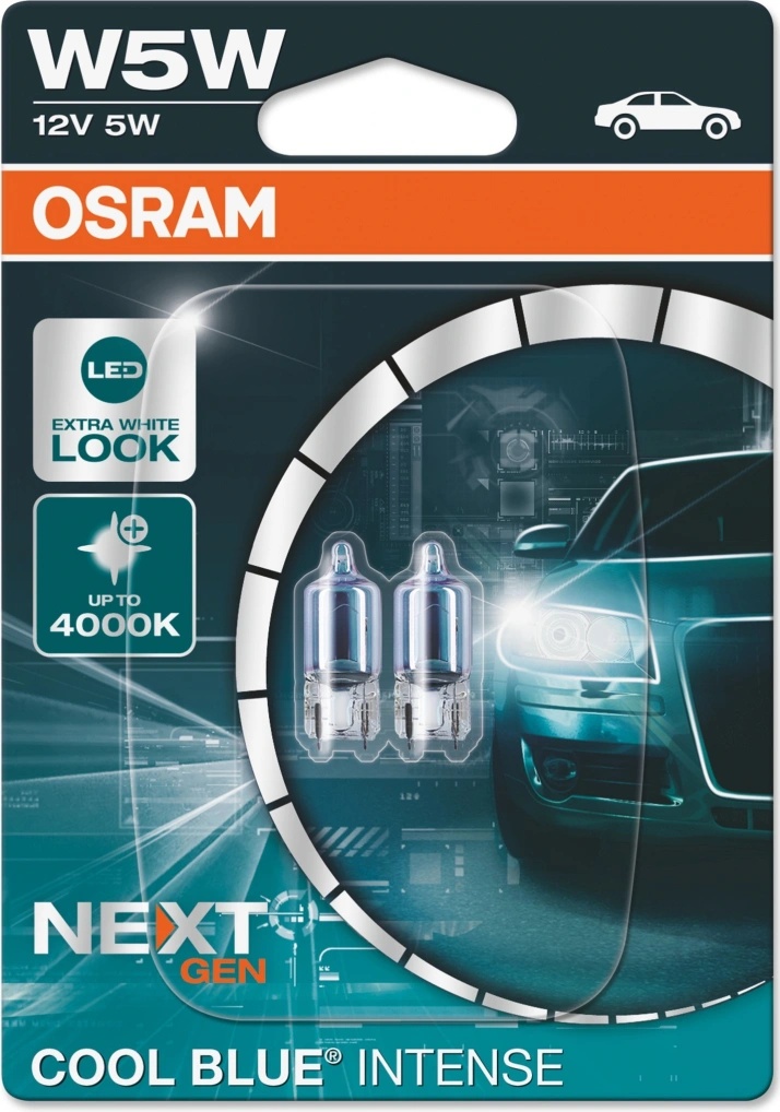 Osram Cool Blue Intense W5W W2,1x9,5d 12V 5W 2 ks 2825CBN-02B