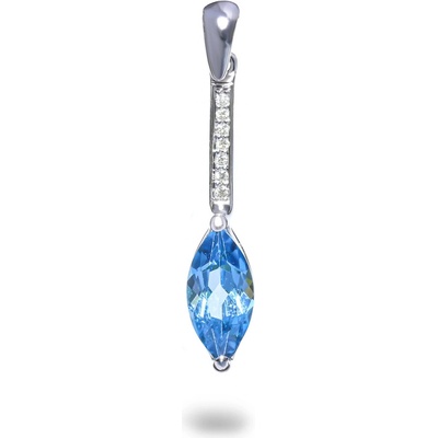 Blink-Blink Nadčasový diamantový prívesok s Topásom 4236BToG