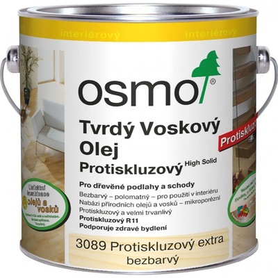 Osmo 3088 Tvrdý voskový olej protiskluzný 2,5 l Bezbarvý