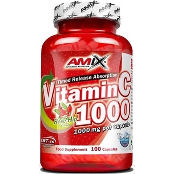 Amix Nutrition Vitamin C with Rose Hips, 1000 mg, 100 капсули, Amix