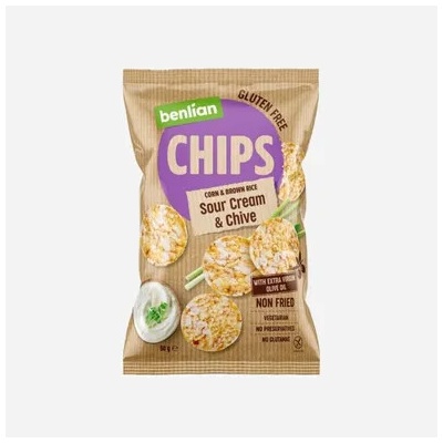 Benlian Rice chips smetana a pažitka 50 g