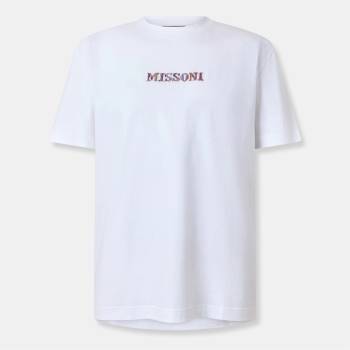 Missoni Embroidered Logo Tee - Optic White