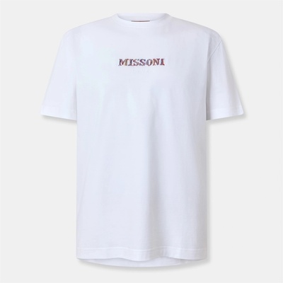 Missoni Embroidered Logo Tee - Optic White