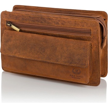 Paolo Peruzzi Príručná taška-etue koňak T-23-HBR