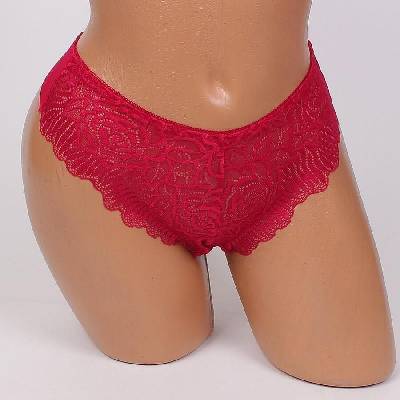 Дамска дантелена прашка с рози във виолетово бордо