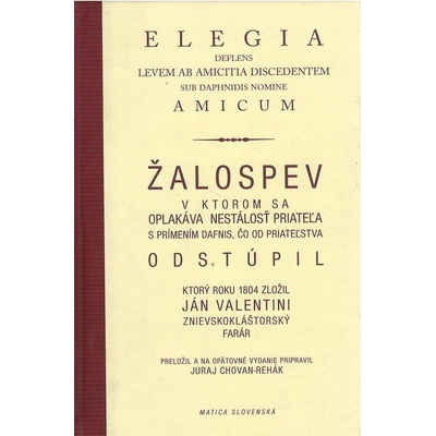 Žalospev Elegia - Ján Valentini