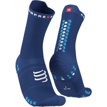 Compressport ponožky Pro Racing Socks v4.0 Run High Sodalite/ fluo blue